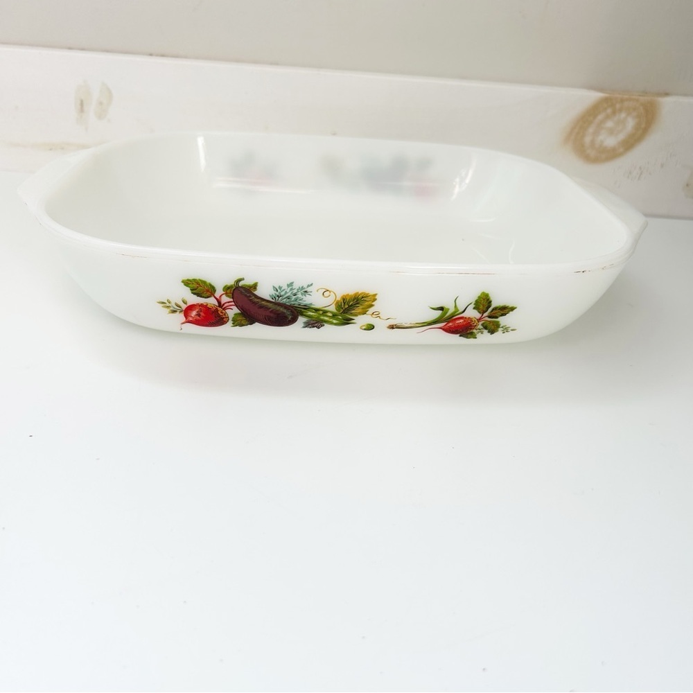 Vintage JAJ Made in England 535 Market Garden Tuscany Pattern Casserole Dish